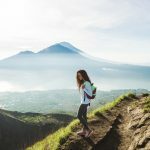 Haka Educational Tours student on Mt Batur in Bali